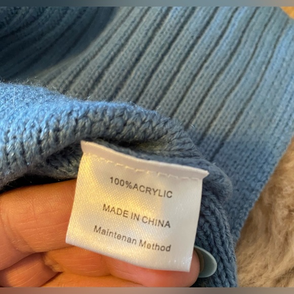 MEROKEETY Women's Casual Crew Neck Side Split Pullover sweater medium - Picture 9 of 12